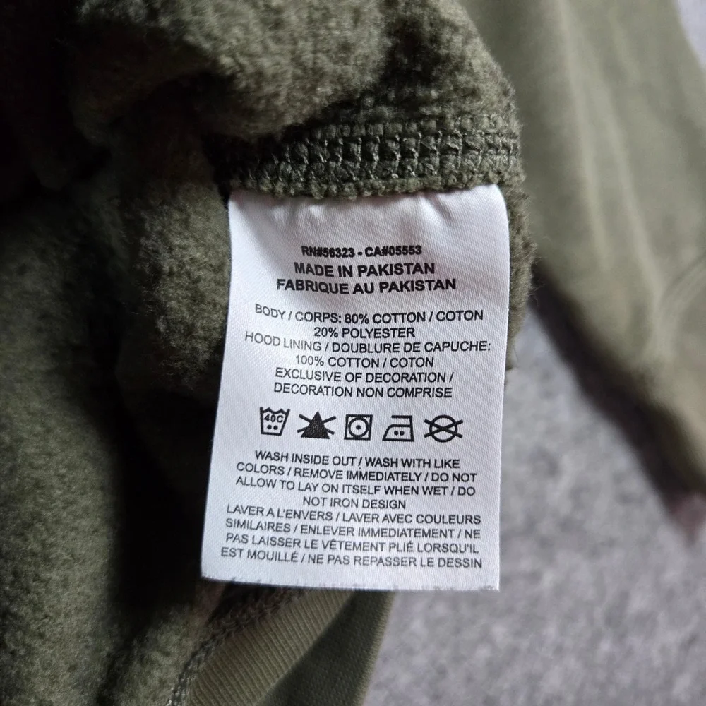 Nike Mens Olive Green Club Fleece Pullover Hoodie Medium
